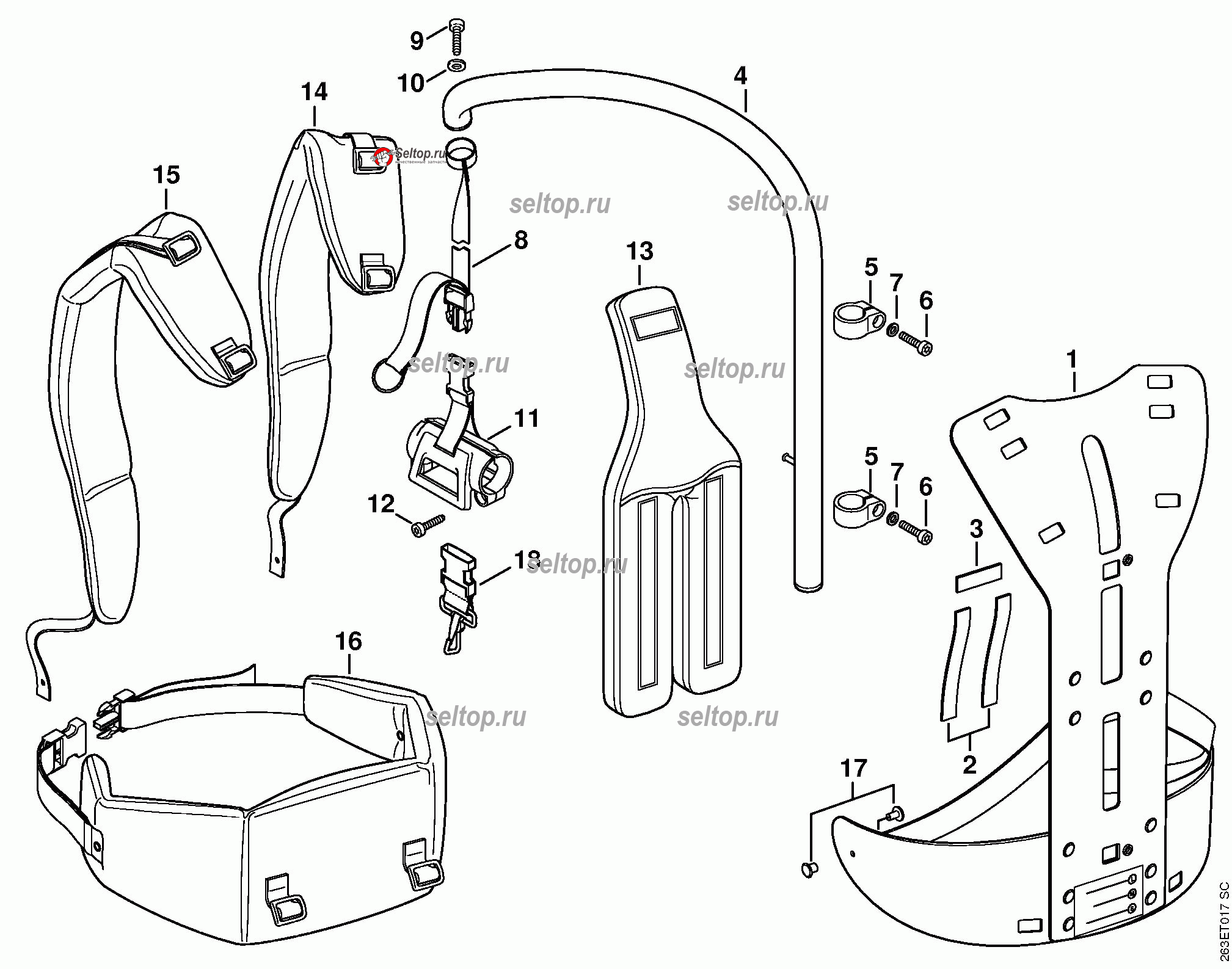 stihl br 350 parts diagram