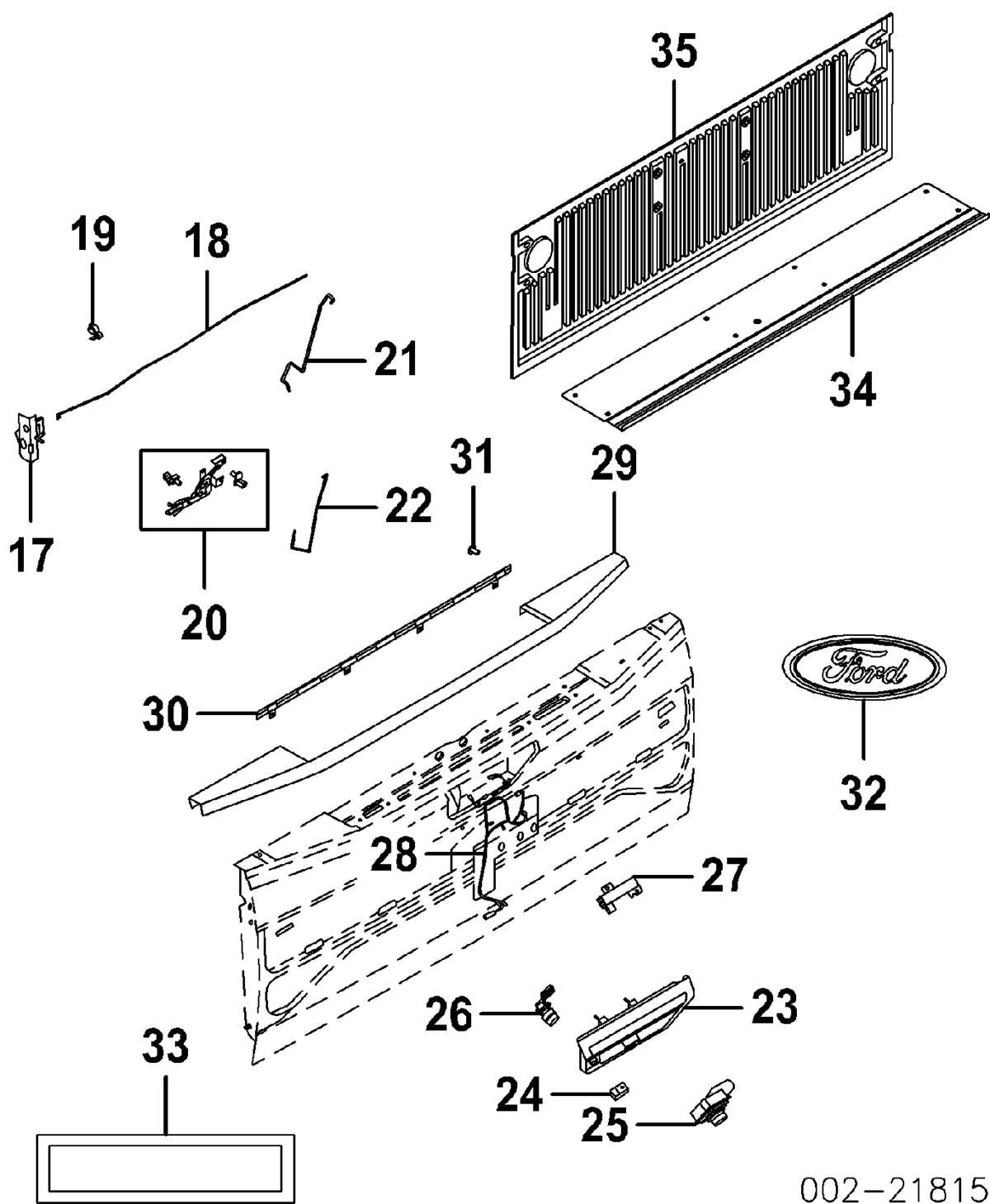 ford f350 tailgate parts diagram ford f350 tailgate parts diagram